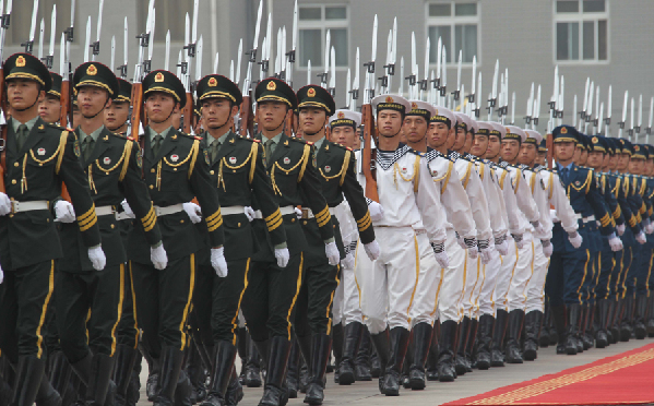 三軍儀仗隊(duì)，榮耀的象征，國(guó)家的驕傲，三軍儀仗隊(duì)，榮耀的象征，國(guó)家的驕傲風(fēng)采