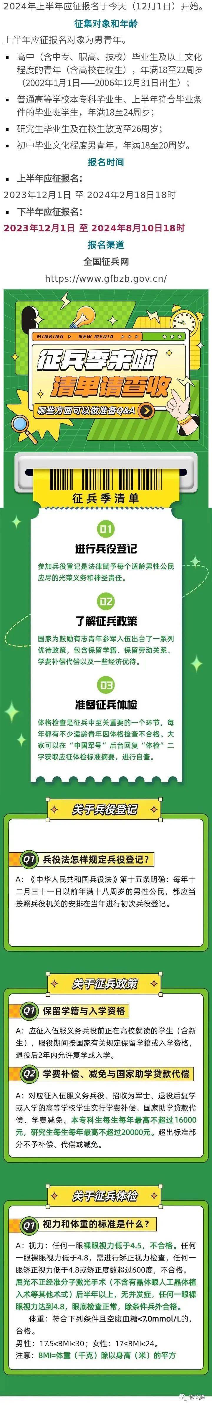 2024年春季征兵報名