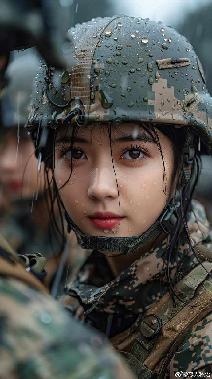 中國女兵英姿颯爽，堅韌與力量的完美融合，中國女兵的堅韌力量，英姿颯爽，力量與柔美的交融