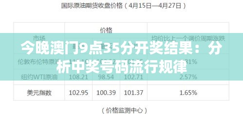 今晚澳門9點(diǎn)35分特號，探索彩票世界的神秘與期待，彩票世界的神秘與期待，澳門今晚特號揭曉時刻