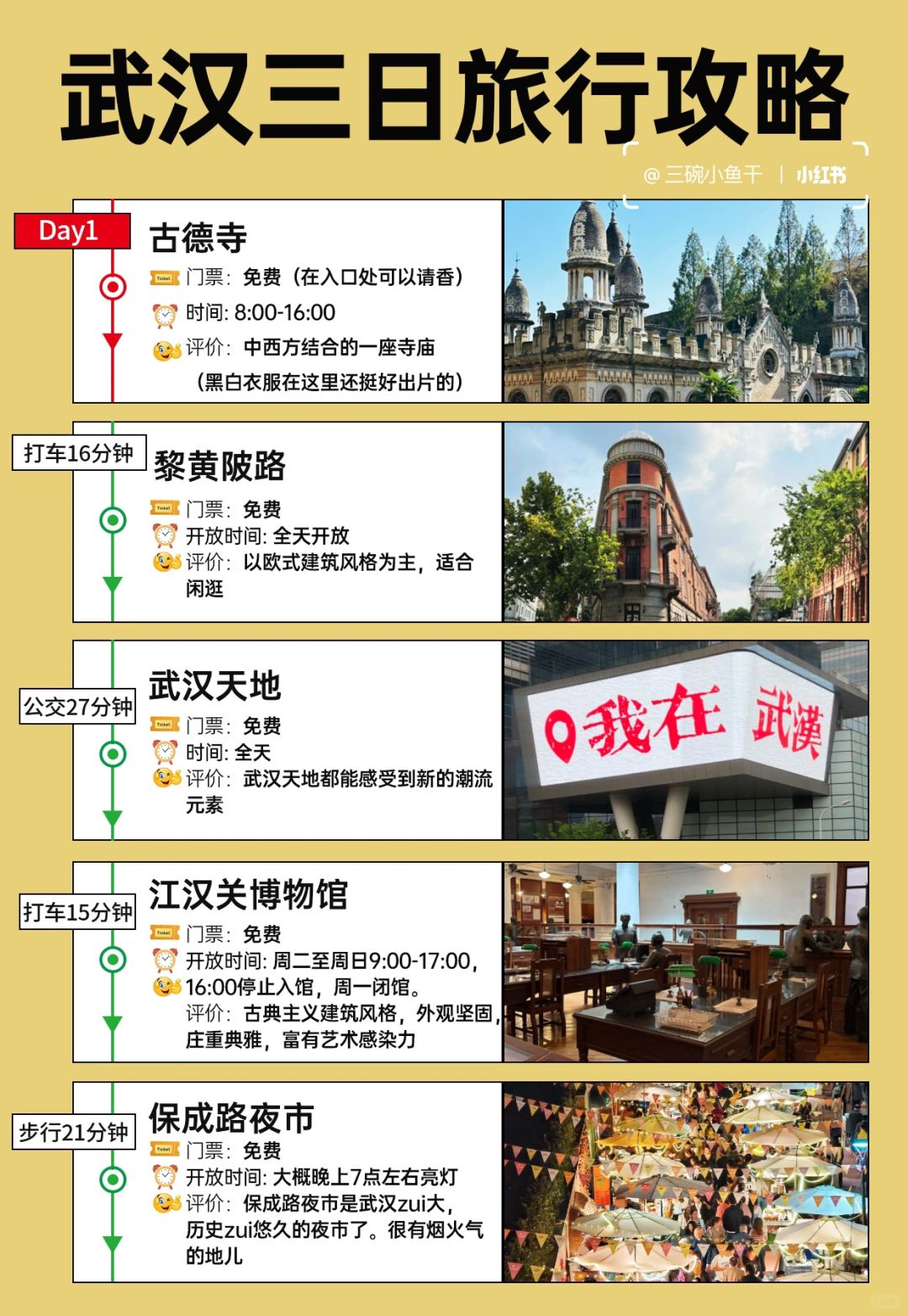 武漢旅游攻略，三日游路線完美指南，武漢三日游完美攻略，旅游攻略與路線指南