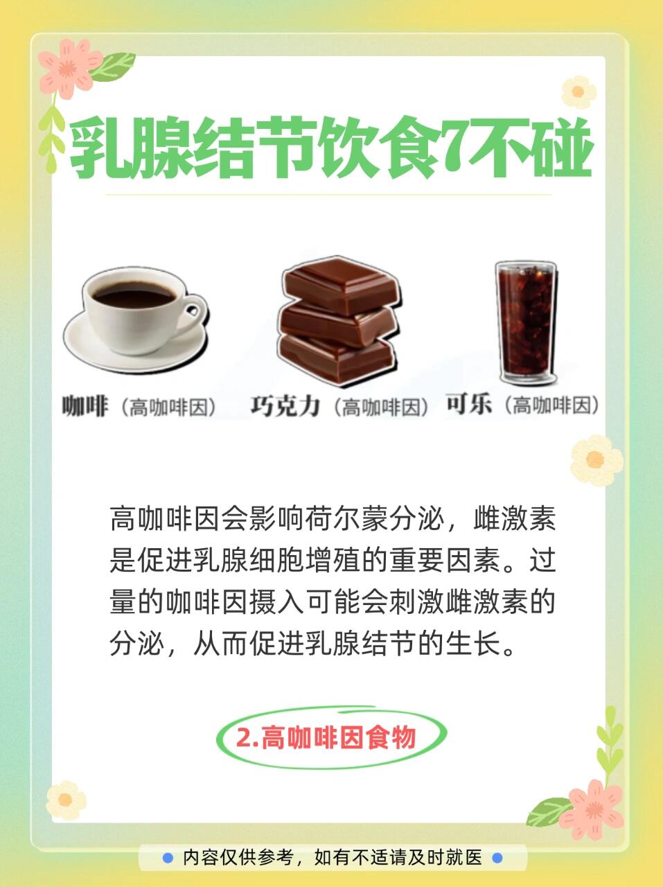 乳腺結(jié)節(jié)三類飲食禁忌